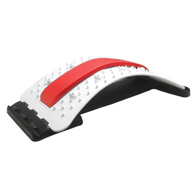 V562-WR1510CH-202508292141-00 Back Pain Relief Device Lumbar Traction Stretcher - Red + White - Image 1