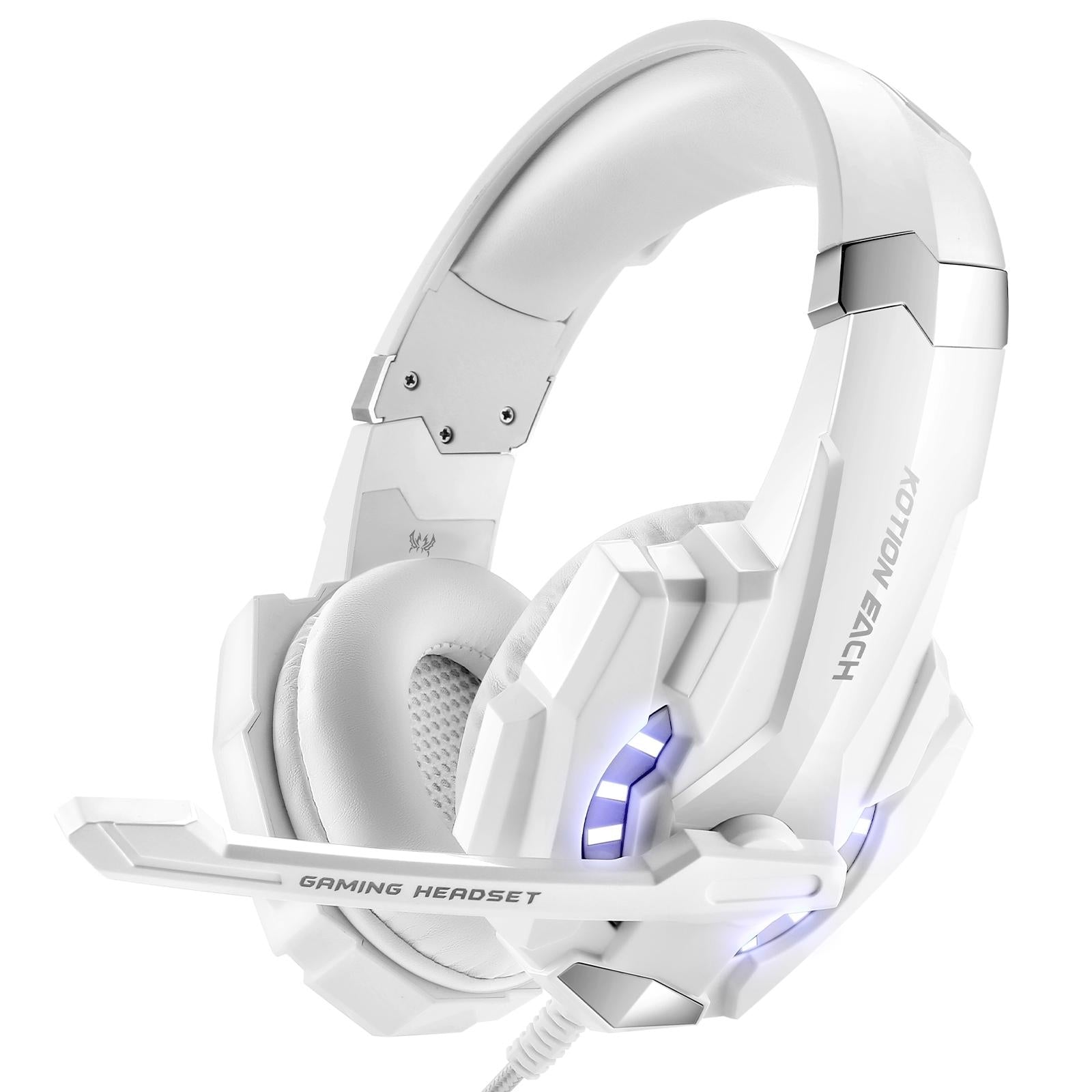 V562-WW3110CP-202508292120-00 3.5Mm Gaming Headset With Mic & Led For Laptop / Phone - White - Image 1
