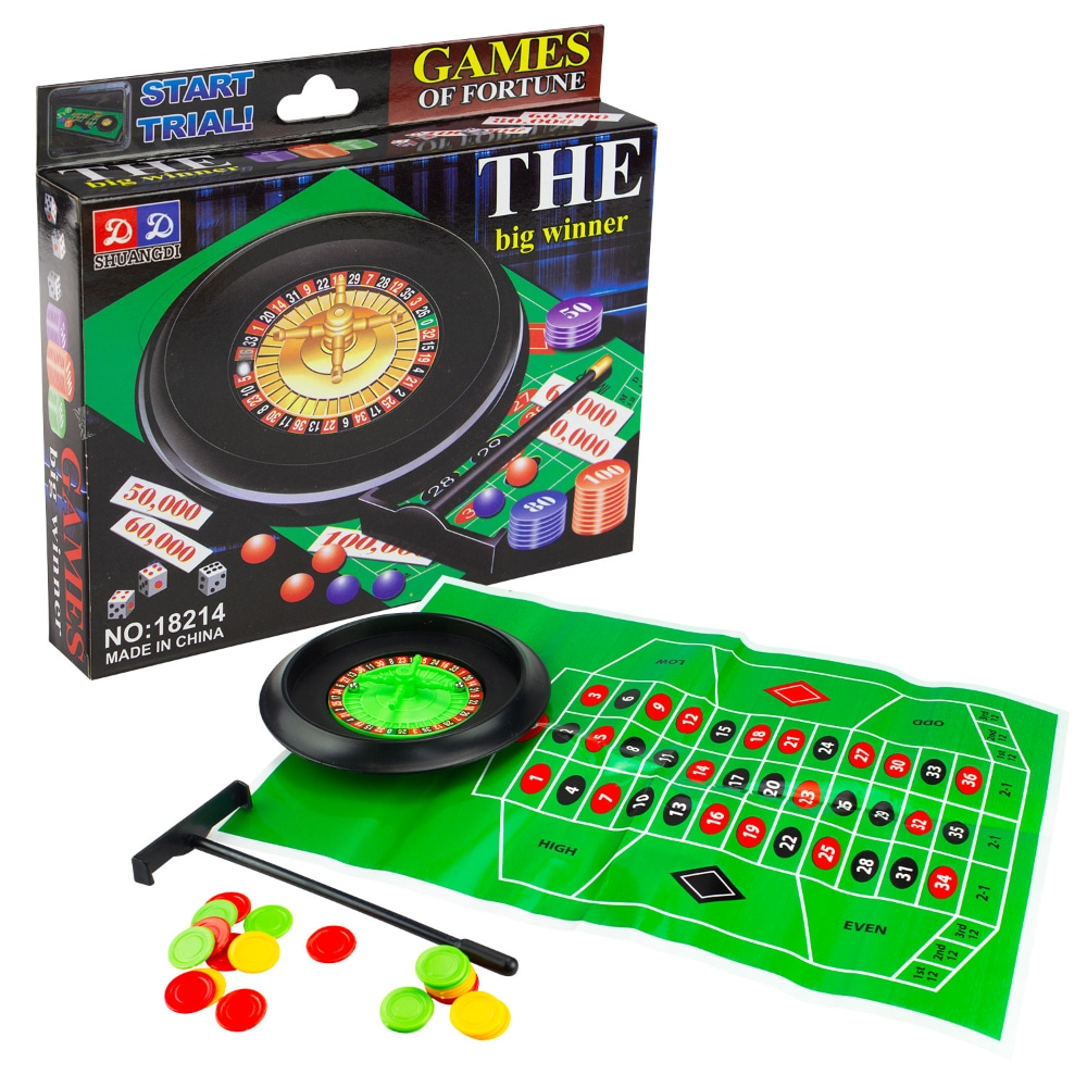 V563-112252-202508190815-00 Games Of Fortune The Big Winner Wheel & Ball Game Casino Spinner Party - Roulette - Image 1