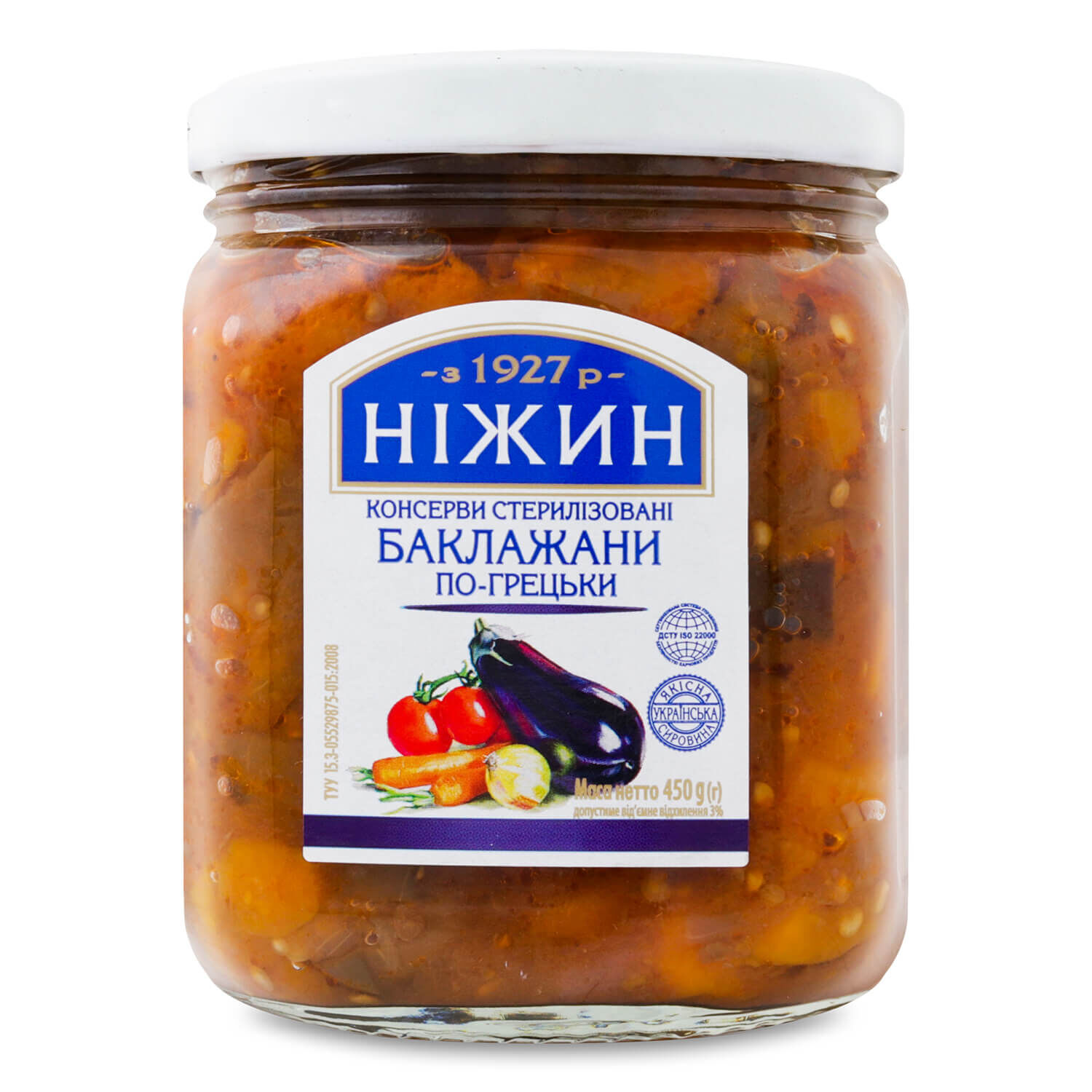 V563-4823006802418-202508190815-00 450g Ukrainian Roasted Greek Style Eggplant Spread Baklazhan Po Gretsky - Image 1