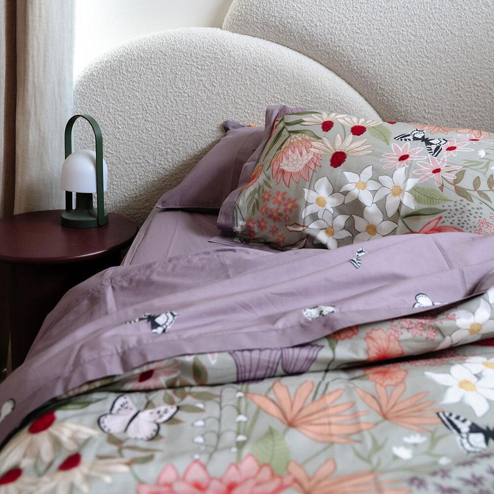 V563-BTRFLY_DVT-KING-202508260853-00 100% Cloud Cotton Duvet Quilt Cover Set w/ 2 Pillow Cases in Serena - King - Image 1