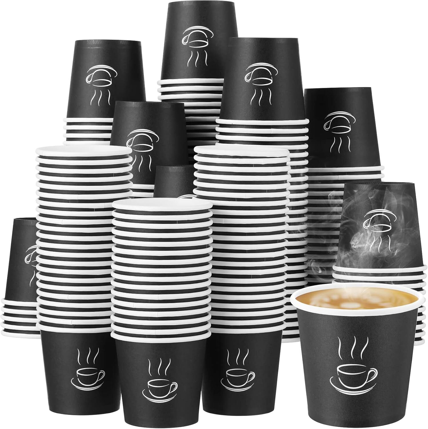 V563-PA0430-50-1BOX-202508190853-00 2400 Disposable Coffee Cups 4oz Extra Strong Takeaway Paper Take Away Bulk - Image 1