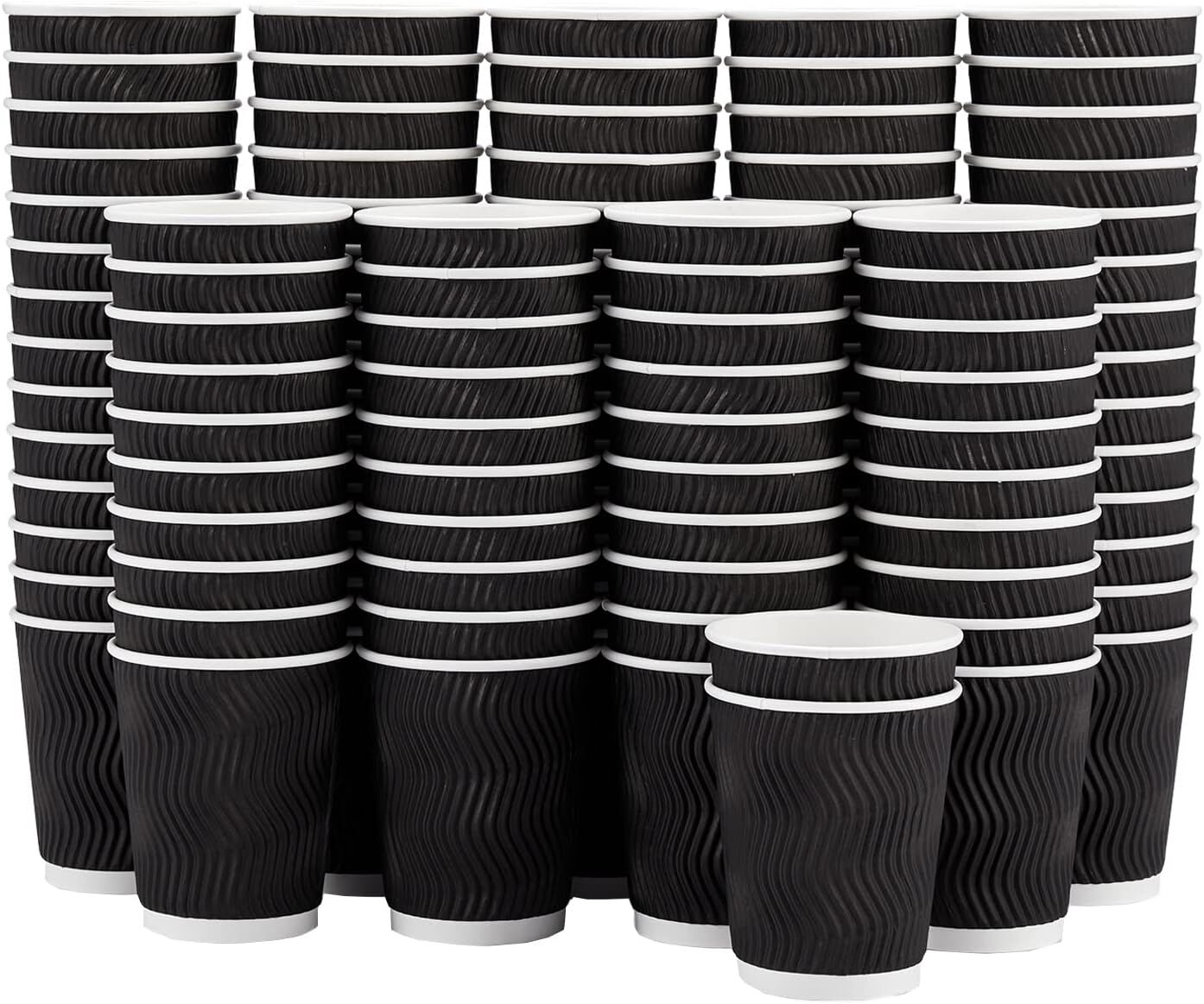 V563-PA0812-25-1BOX-202508190853-00 500 Triple Wall Paper Coffee Cups 8oz Takeaway Take Away Wax Free Bulk - Image 1