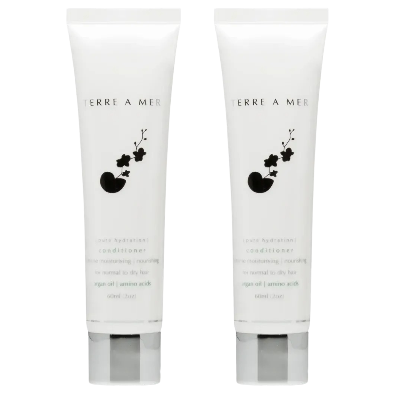 V563-PH_TRVL_CONDITIONER-2PCS-202508190820-00 2x Terre A Mer Pure Hydration Amino Acid/Argan Conditioner - 60ml Travel Size - Image 1