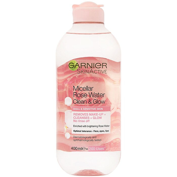 V604-122807-202508272345-00 Garnier Micellar Cleansing Rose Water Clean & Glow 400ml - Image 1