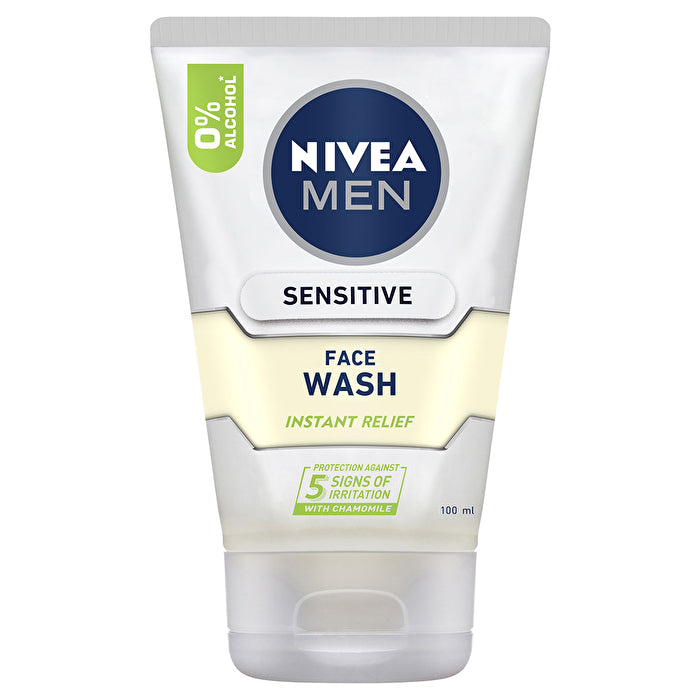 V604-123986-202508272354-00 Nivea Men Face Wash Sensitive 100ml/3.4oz - Image 1