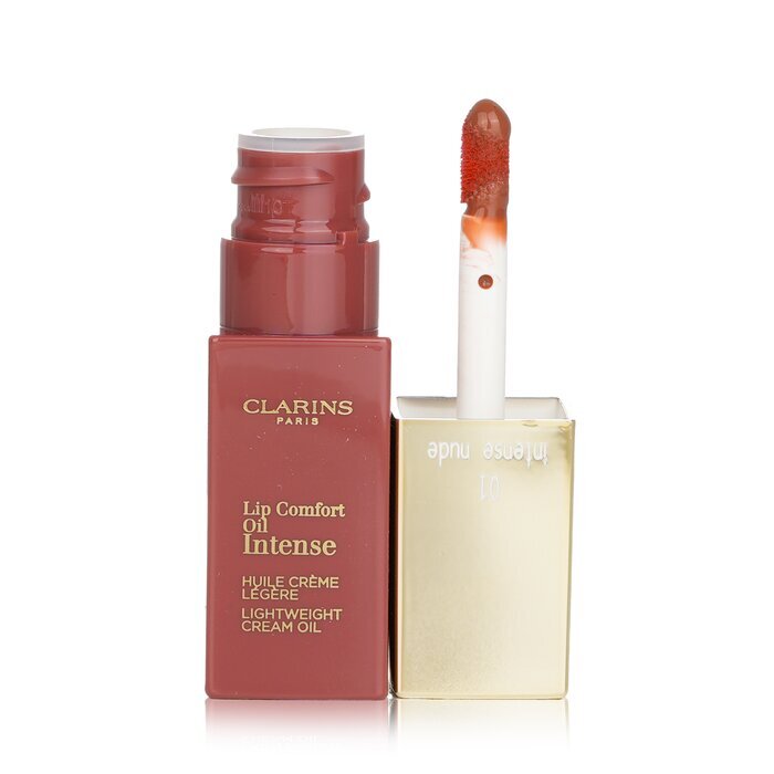 V604-343382-202508280336-00 Clarins Lip Comfort Oil Intense - # 01 Intense Nude 7ml/0.2oz - Image 1