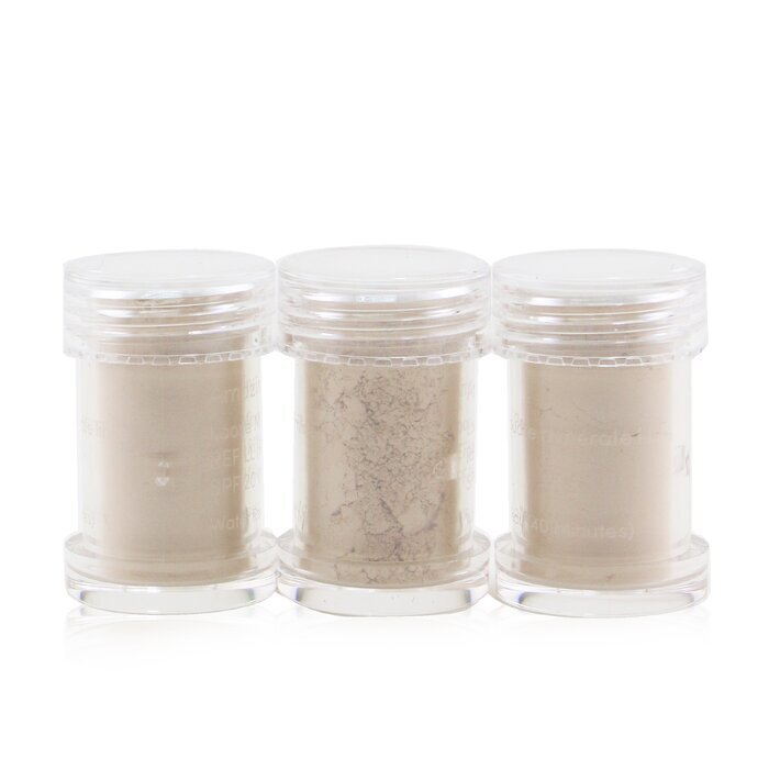 V604-378059-202508280010-00 Jane Iredale Amazing Base Loose Mineral Powder SPF 20 Refill - Light Beige 3x2.5g/0.09oz - Image 1