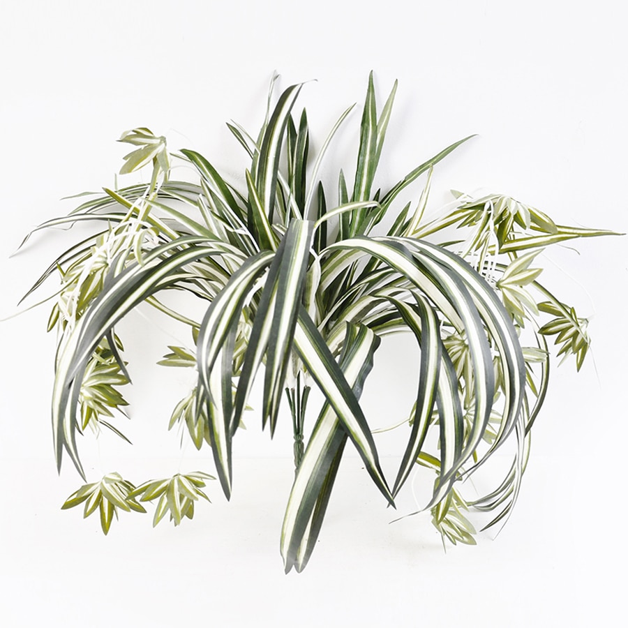 V637-00597SPD-202508251405-00 Artificial Faux Hanging Spider Plant Bush 60cm - Image 1