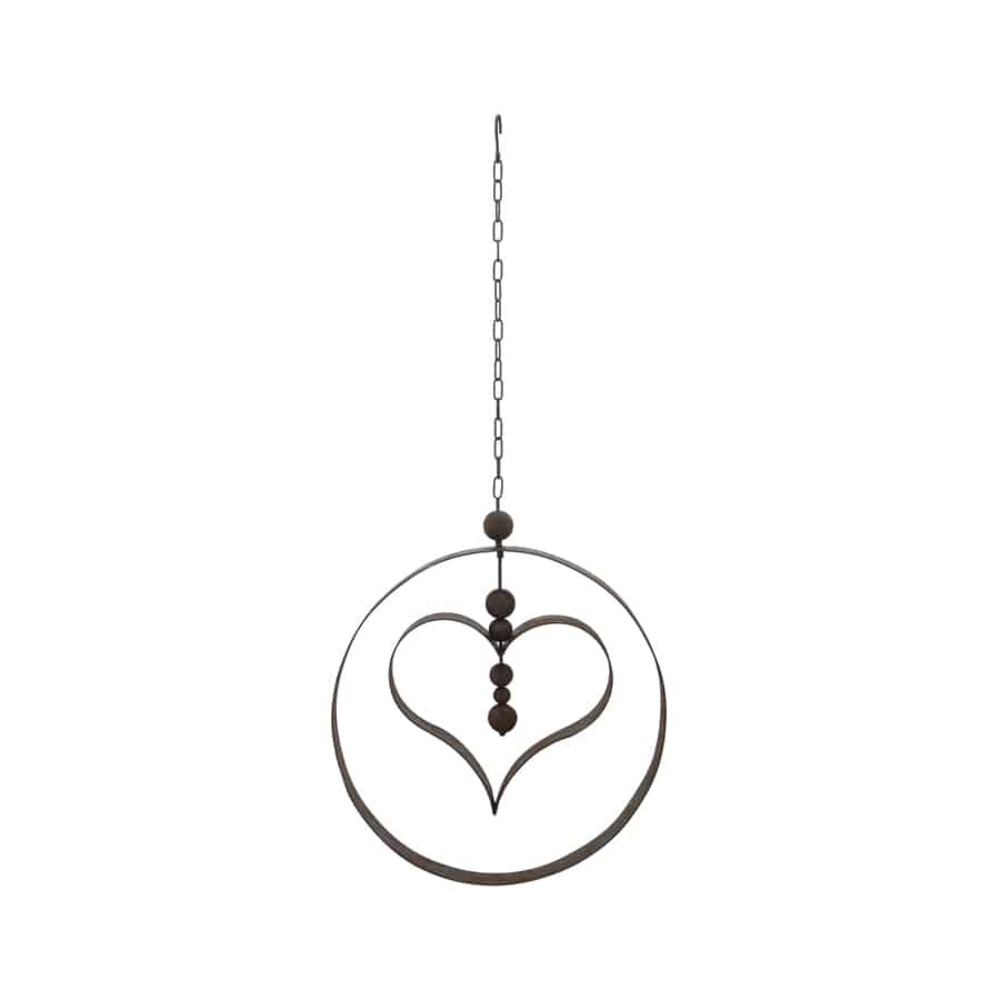 V637-01539HRT-202508251411-00 Hanging Serenity Circle w Heart 125cm - Image 1