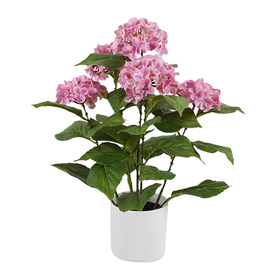 V637-05074HYD-202508251430-00 Potted Artificial Hydrangea 50cm - Image 1
