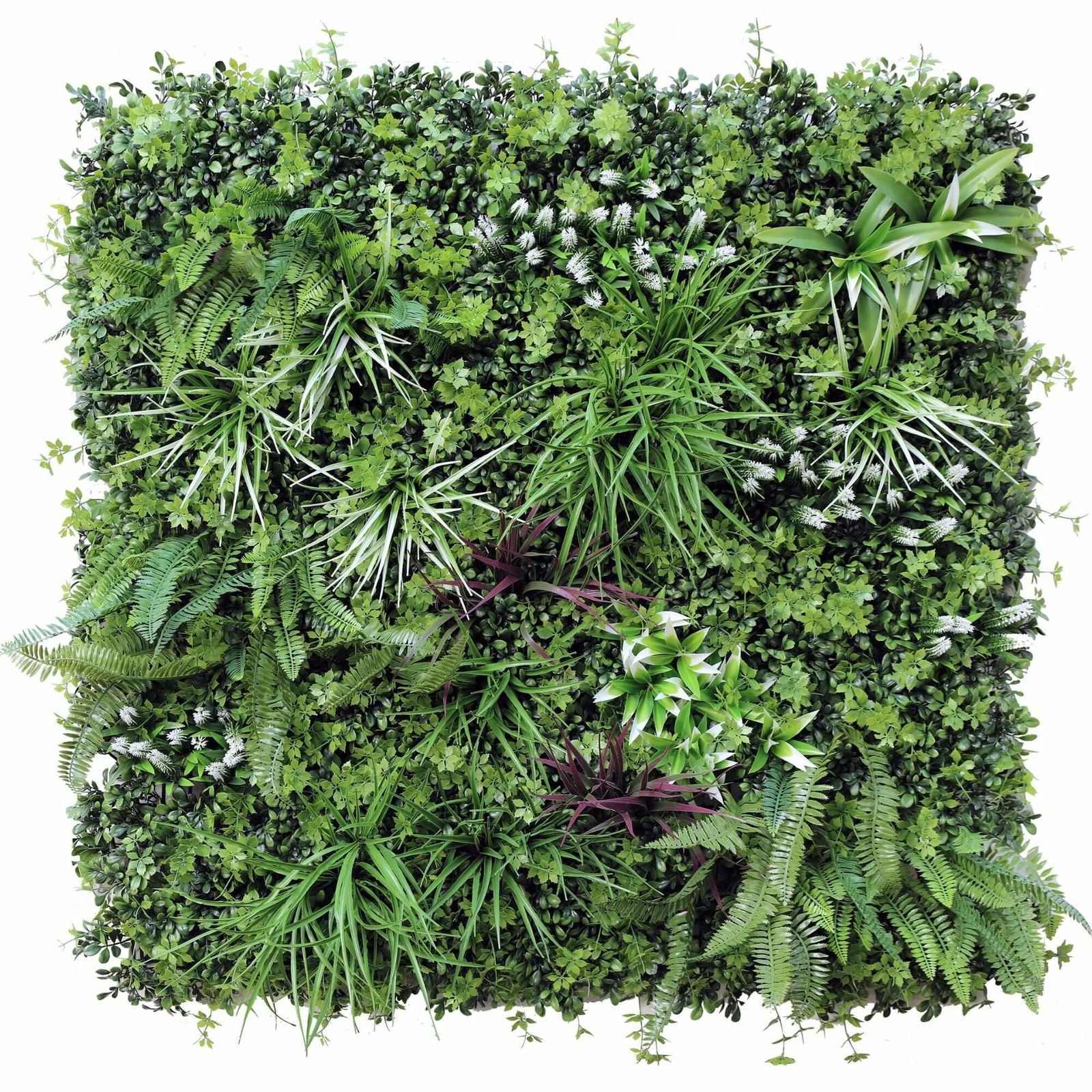 V637-1097689-202508251355-00 Luxury Vista Green Recycled Vertical Garden / Green Wall UV Resistant 100cm X 100cm - Image 1