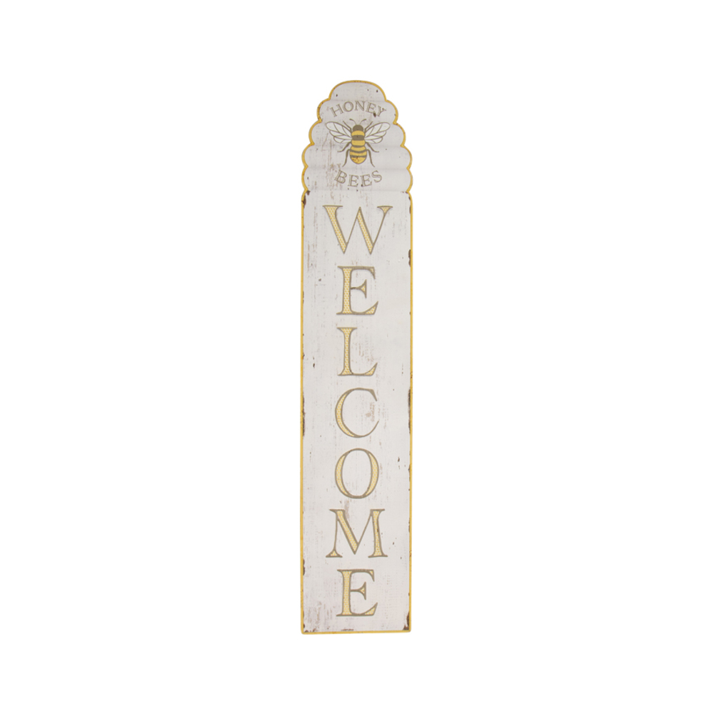 V637-11047WEL-202508251445-00 Bee Hive Welcome Wall Sign 120cm - Image 1