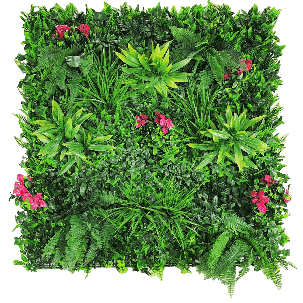 V637-1156482-202508251405-00 Flowering Lilac Vertical Garden / Green Wall UV Resistant 100cm X 100cm Panel - Image 1