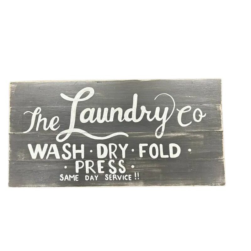 V637-33823LAU-202508251430-00 Handcrafted Laundry Co Wall Art 40cm - Image 1
