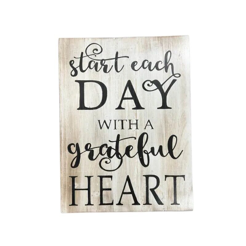 V637-33845WAL-202508251440-00 Grateful Heart Wall Art 30cm - Image 1