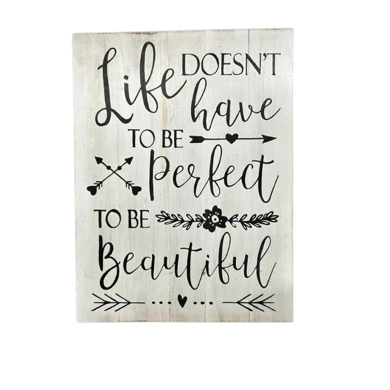 V637-33846WAL-202508251440-00 Life Beautiful Wall Art 30cm - Image 1