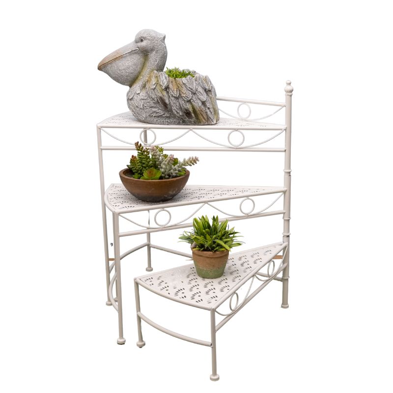V637-48117STD-202508251535-00 Riviera 3 Tier Fold Out Shelf Stand 36cm - Image 1
