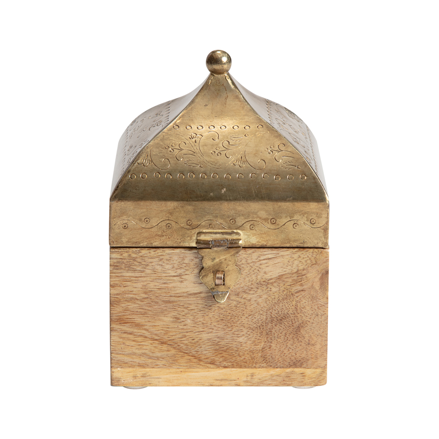 V637-59070BOX-202508251805-00 Handcrafted Contemporary Moroccan Square Box 17cm - Image 1