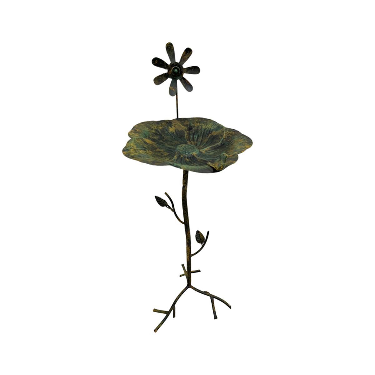 V637-71495BRD-202508251925-00 Lilypad on Branch Birdfeeder w Windmill 93cm - Image 1