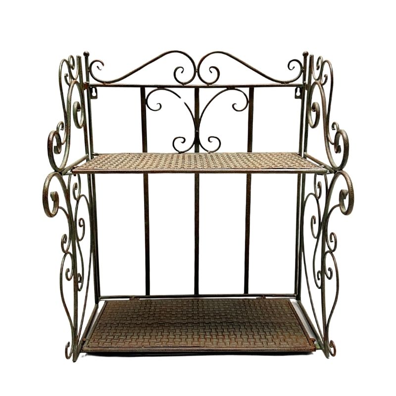 V637-74152SHL-202508251615-00 French Provincial 2 Tier Ornate Wall Shelf 60cm - Image 1