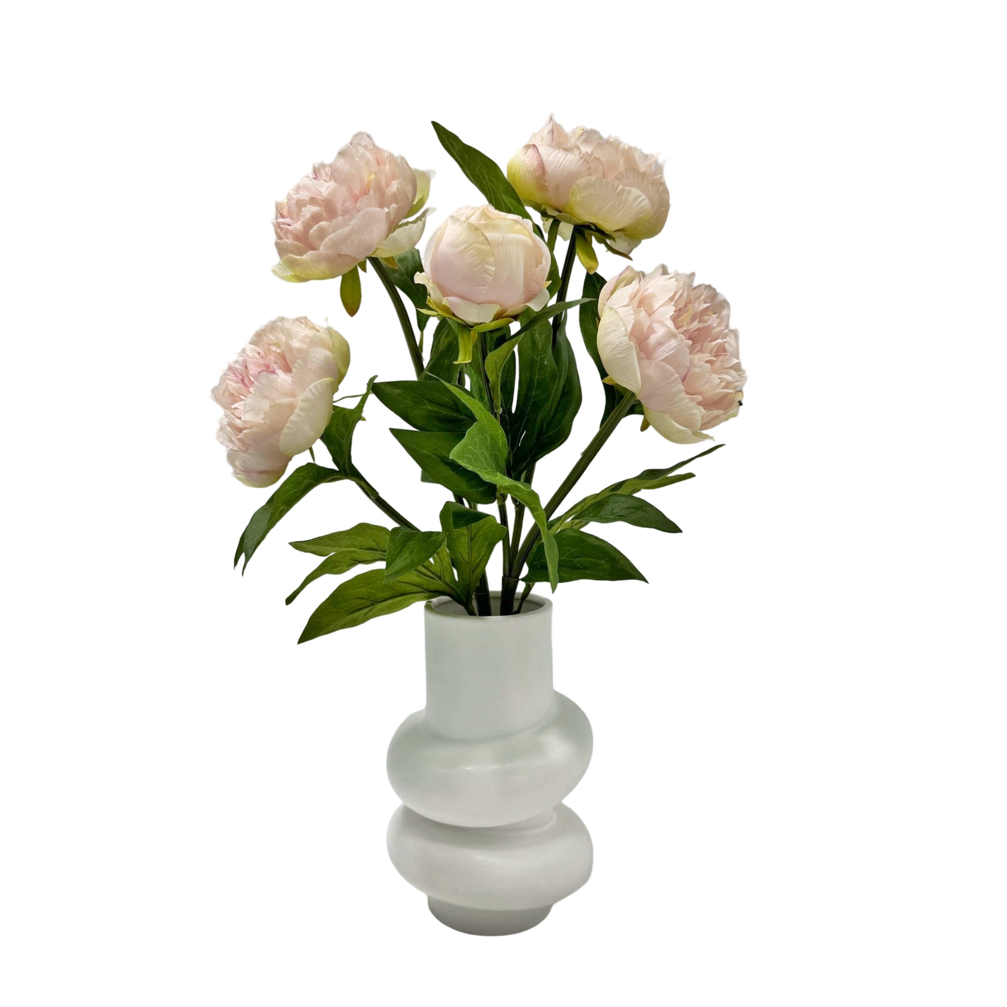 V637-AFL36461-202508251715-00 Artificial Peony in Ceramic Pot 49cm - Image 1