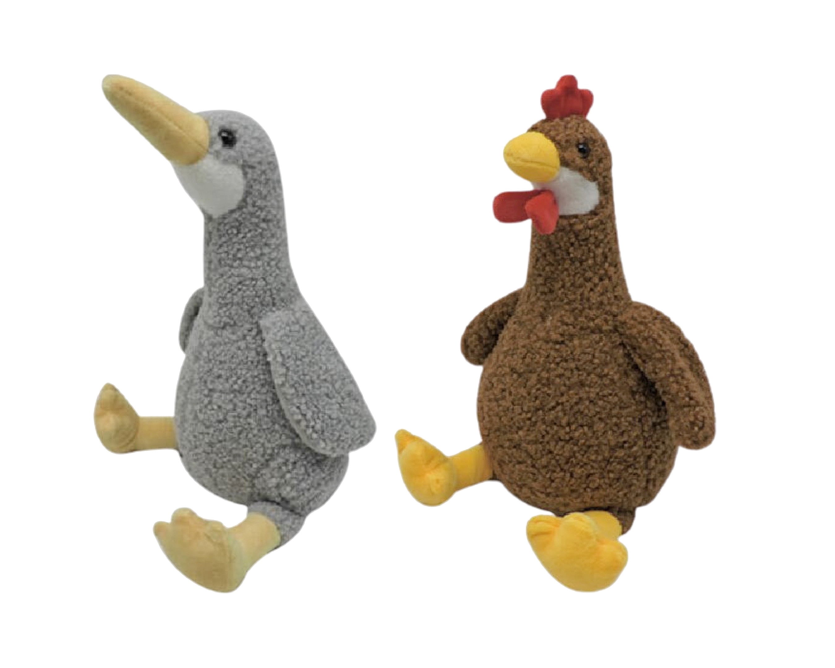 V637-DCO34725-202508251630-00 Set 2 Chicken & Duck Door Stopper 2 Assorted 23x30cm - Image 1