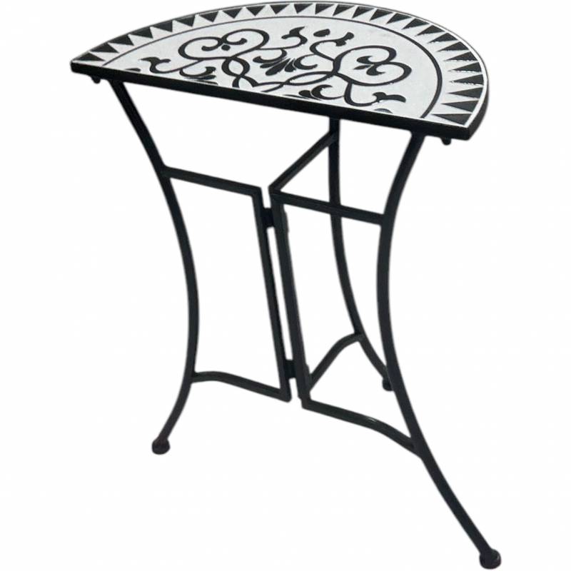 V637-E139145-202508251753-00 Persian Outdoor Half Round Table 69cm - Image 1