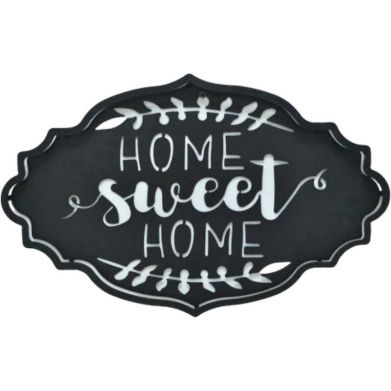 V637-E144896-202508251850-00 Home Sweet Home Metal Sign 22x50cm - Image 1