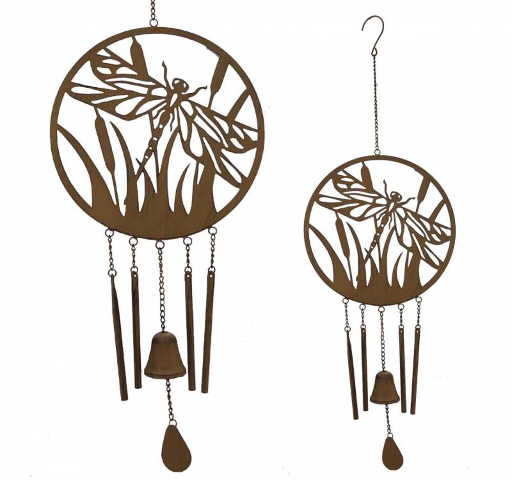 V637-E522674-202508252020-00 Dragonfly Metal Wind Chime 86cm - Image 1