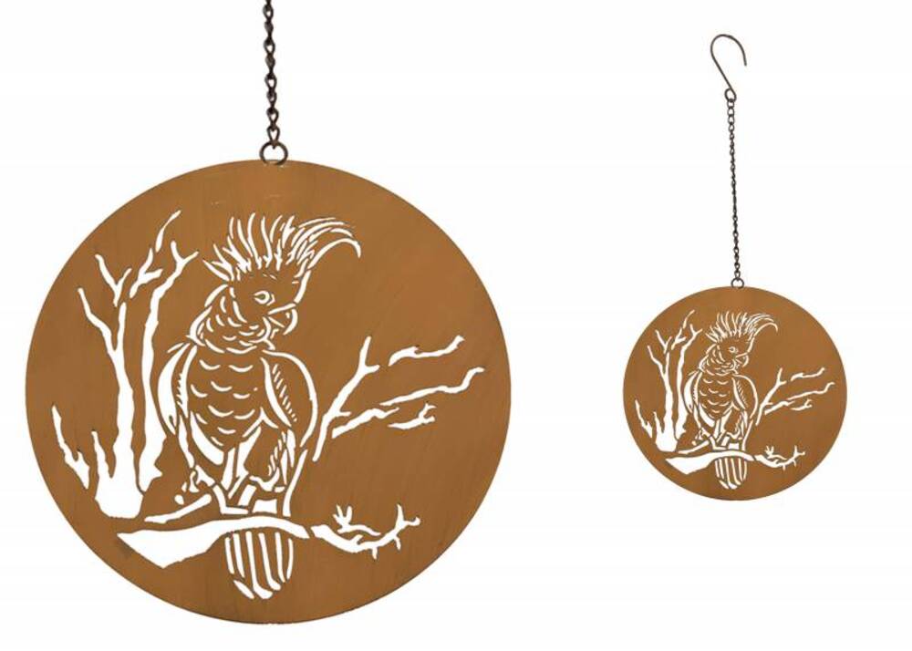 V637-E522688-202508252020-00 Cockatoo Wall Hanging 56cm - Image 1
