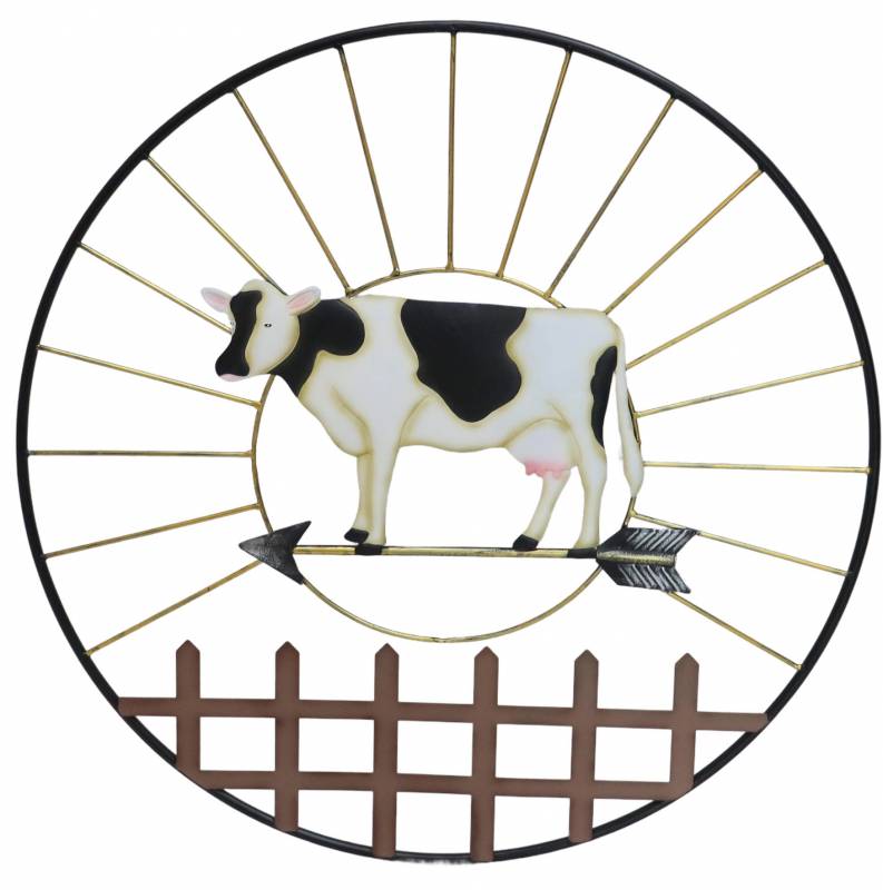 V637-E522755-202508252030-00 Set 2 Connie Cow Metal Wall Art 81x71cm - Image 1