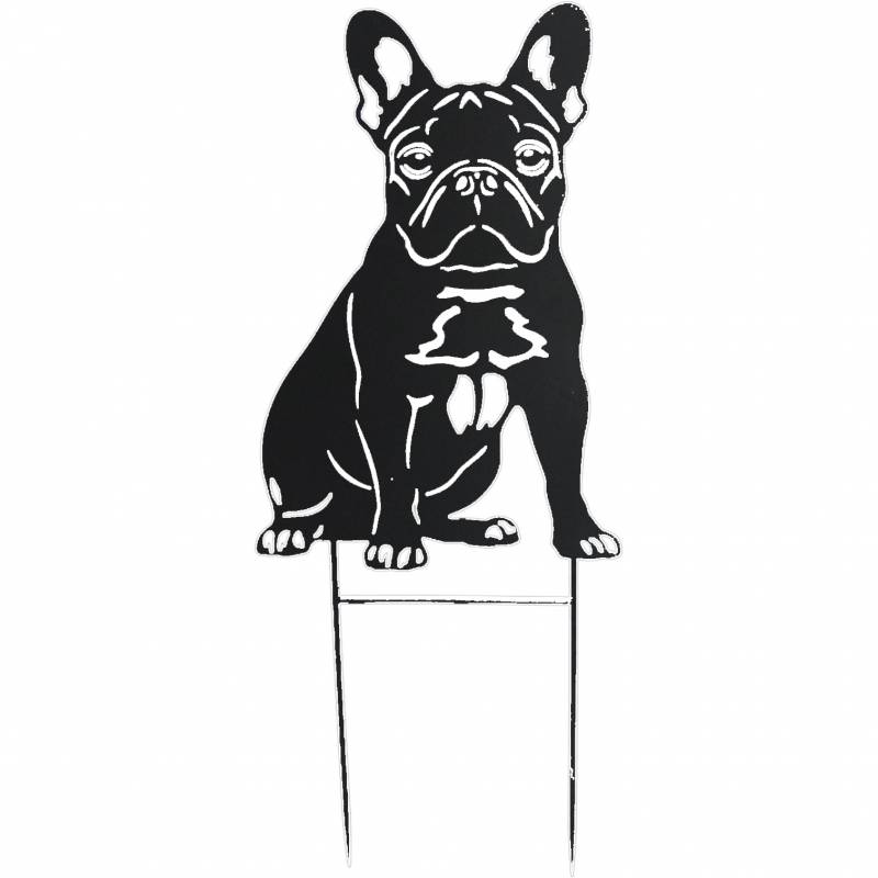 V637-E522985-202508252145-00 Oscar Bulldog Garden Stake 61cm - Image 1