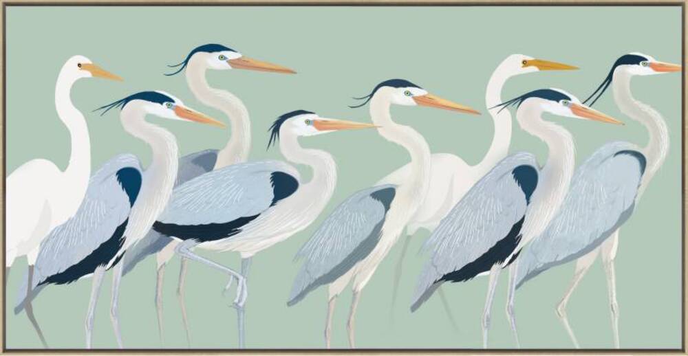 V637-E592474-202508252225-00 Flock of Birds Framed Canvas 120cm - Image 1
