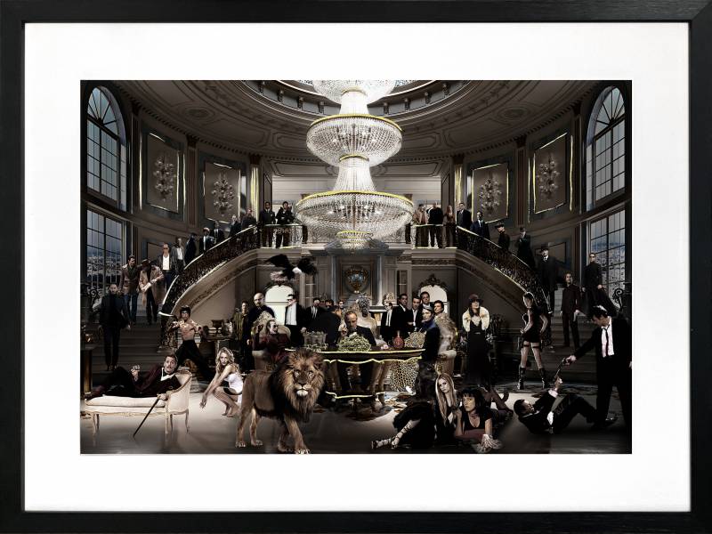 V637-E646067-202508252335-00 Welcome To The Party Artwork Framed W Glass Front 80x60cm - Image 1