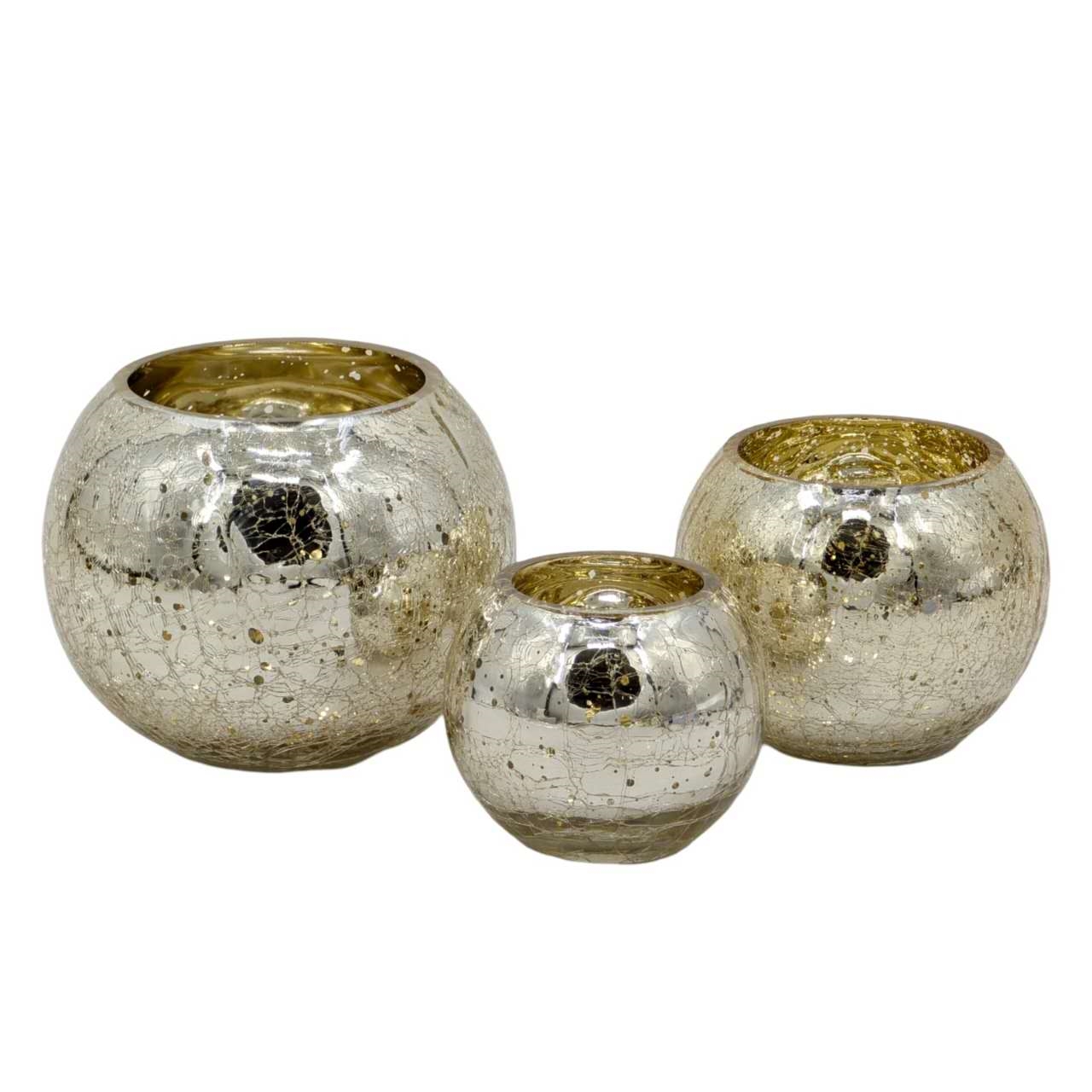 V637-GCH37980-202508252030-00 bulk 12 Gold Crackle Glass Candle Holder Medium 12cm - Image 1