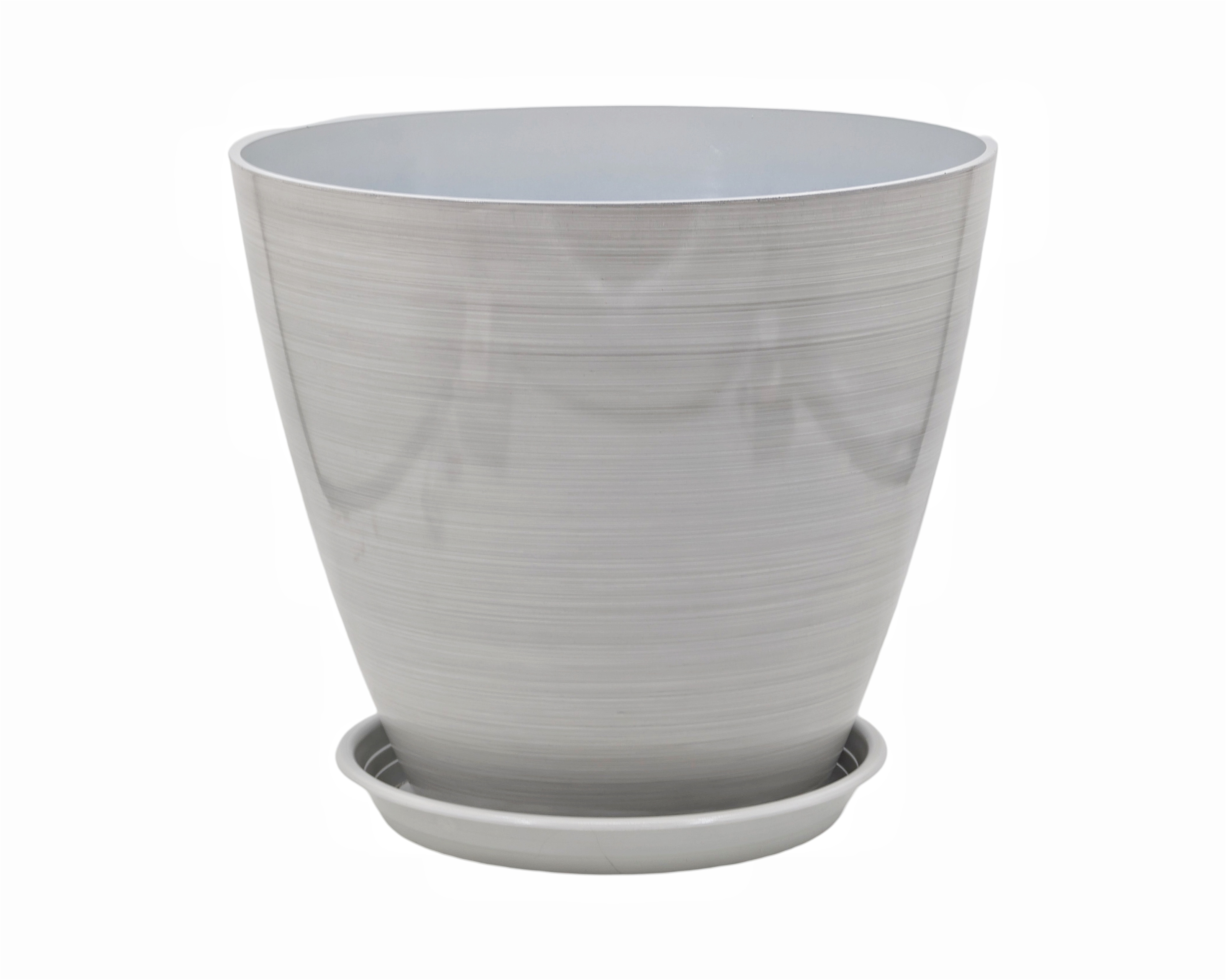 V637-GRT36994-202508252110-00 bulk 6 Brush Glazed Planter w Drainage Tray 50cm - Image 1