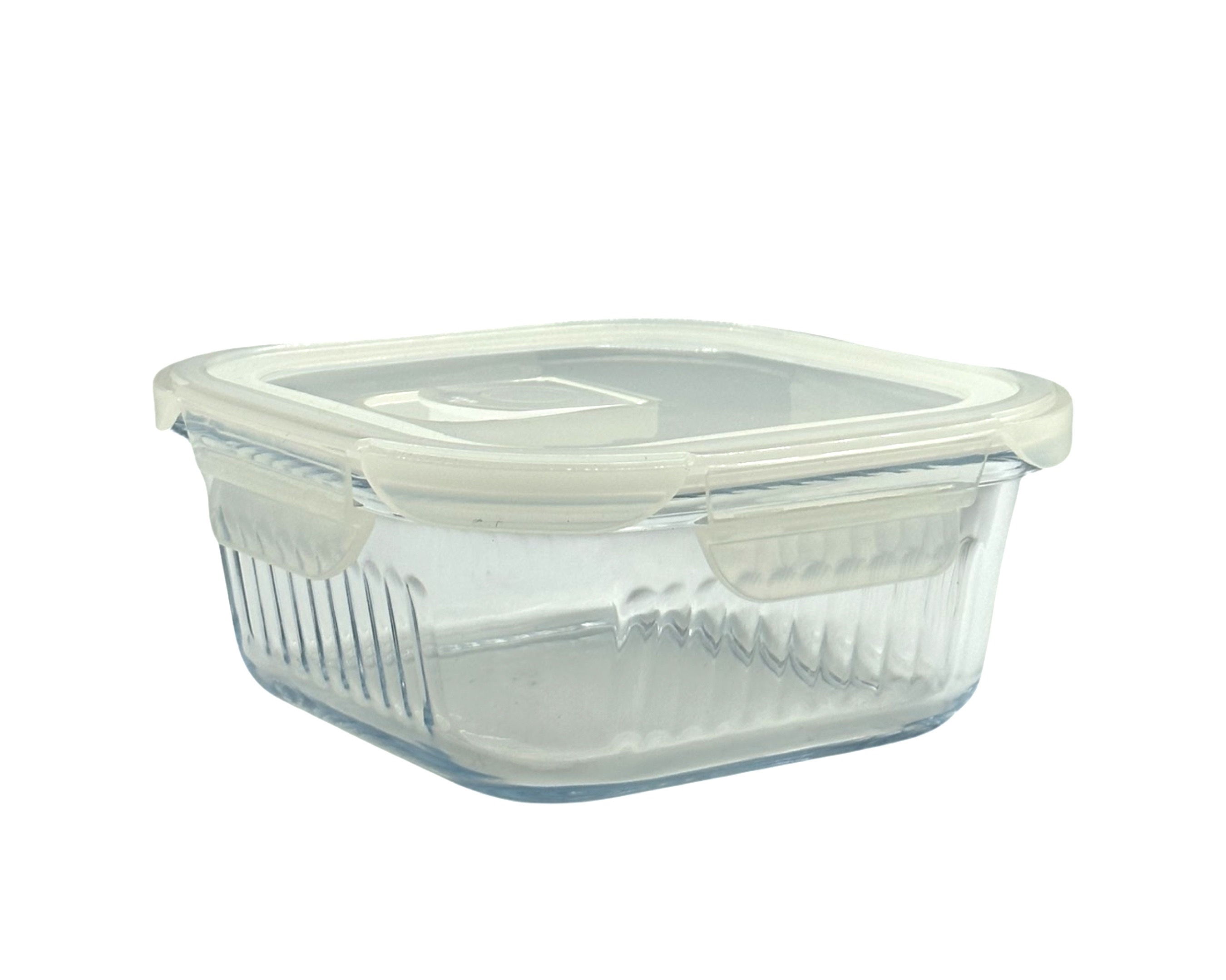 V637-KIT35271-202508252340-00 bulk 12 Borosilicate Glass Container W Lid Square 800ml 16x8cm - Image 1