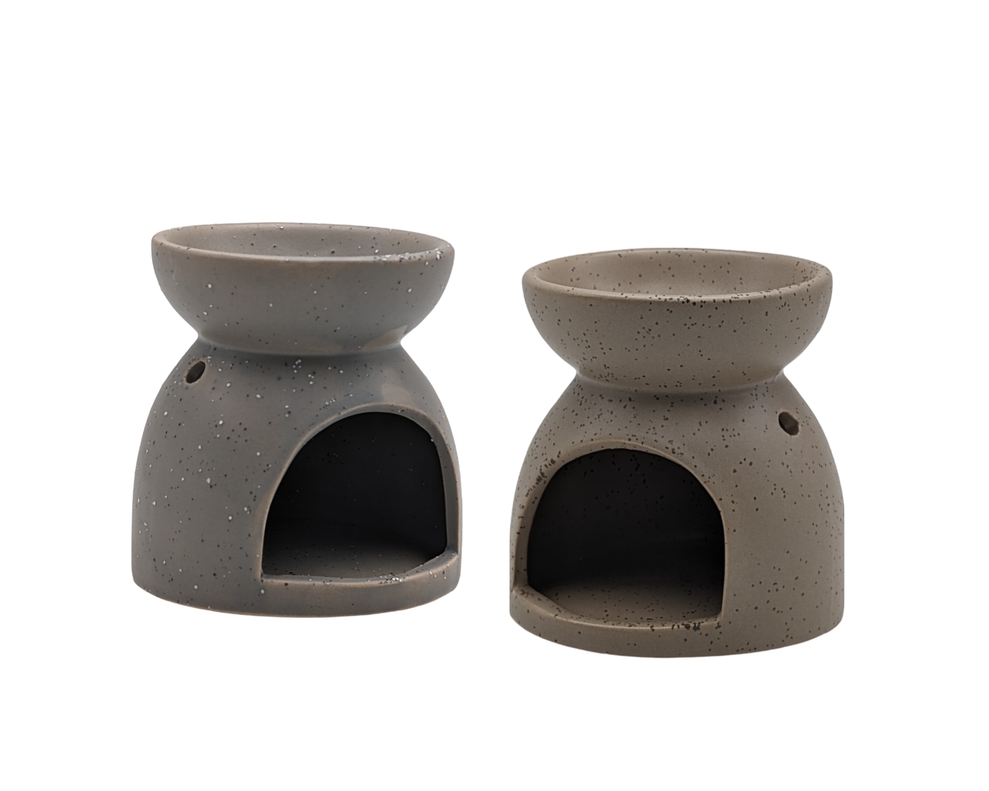 V637-OBS35471-202508252005-00 bulk 24 Embossed Stone Look Oil Burner 2 Assorted 10cm - Image 1