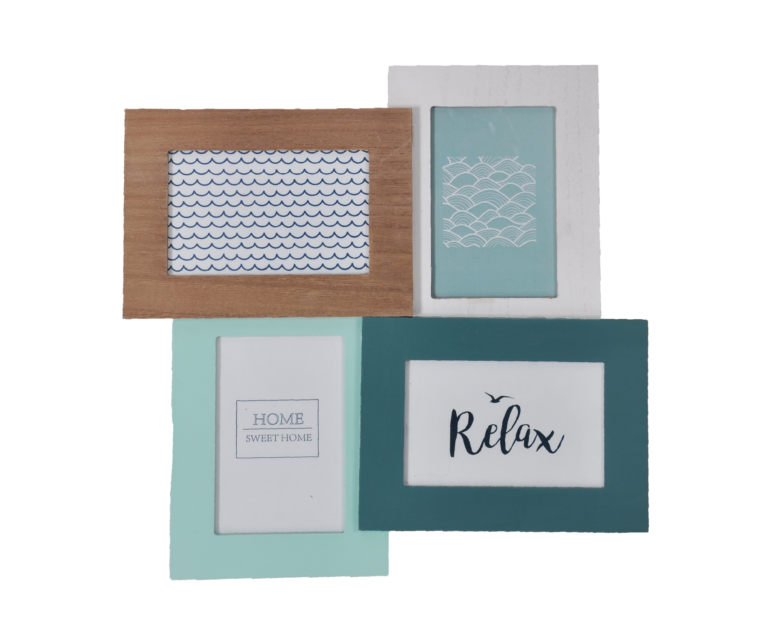 V637-PHO31487-202508252045-00 Beach Life Collage Hanging Photo Frame 36cm - Image 1