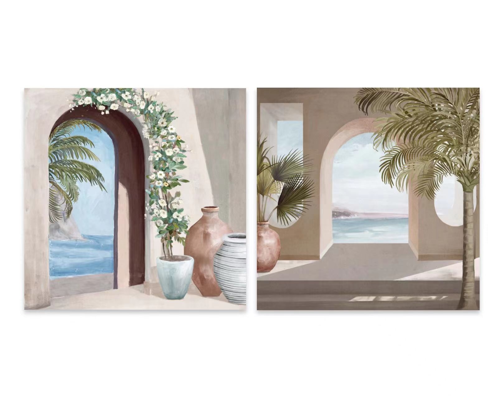V637-PHO32668-202508252052-00 Set 2 Palm House Wall Art Assort 60cm - Image 1