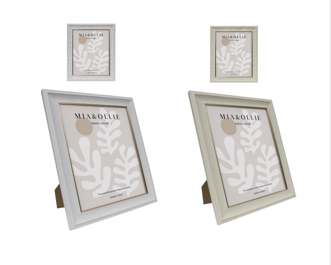V637-PHO37307-202508252110-00 Set 2 Photo Frame Sara '8x10in' Assort 25cm - Image 1