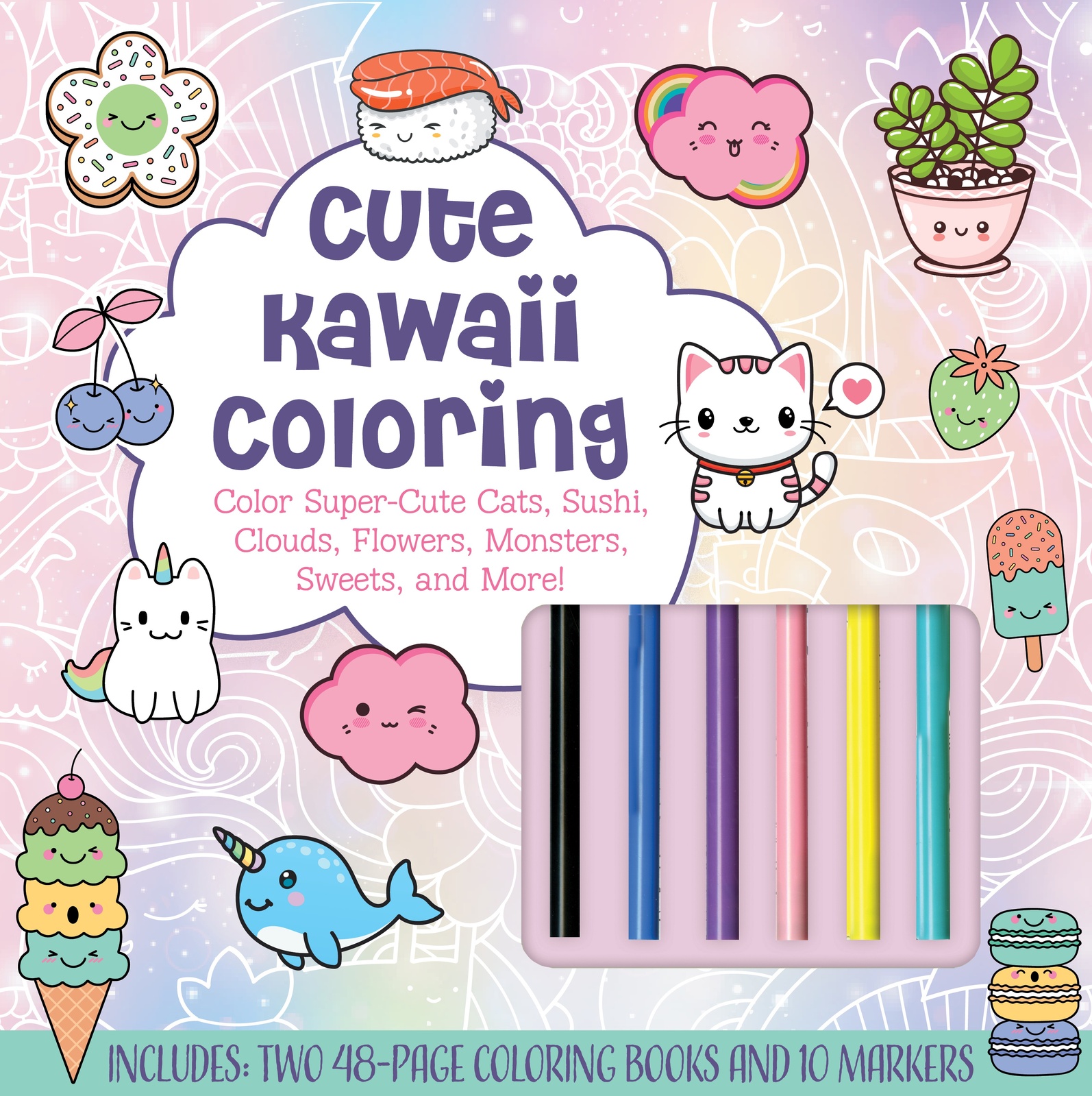 V637-PHOE77-202508260405-00 Cute Kawaii Coloring Kit - Image 1