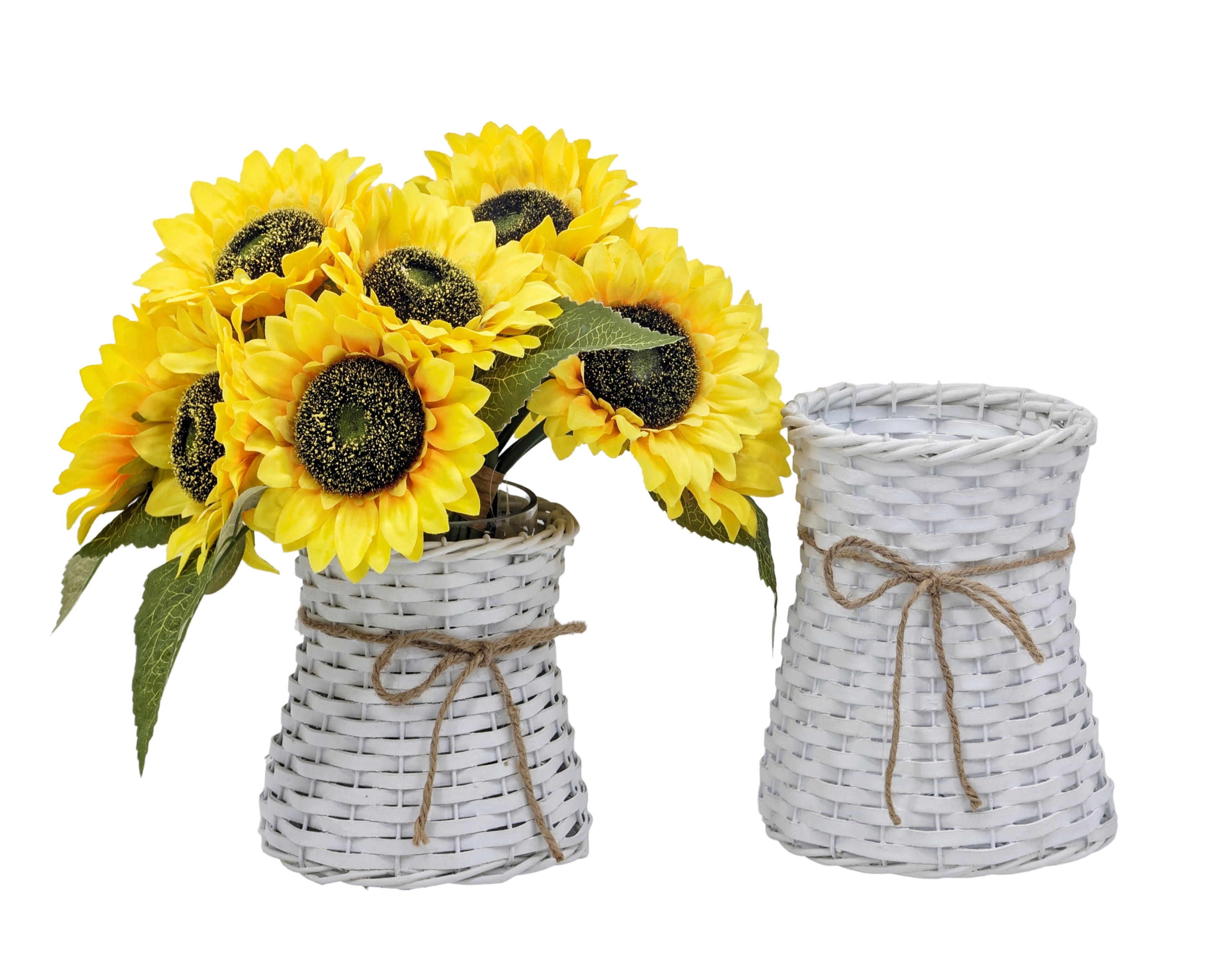 V637-WDB37213-202508260710-00 bulk 6 Willow Vase White 20cm - Image 1