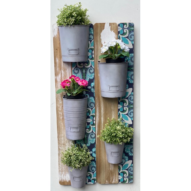 V637-WF-AHF2003601-202508260430-00 Wall Planter w 5 Pots 90cm - Image 1