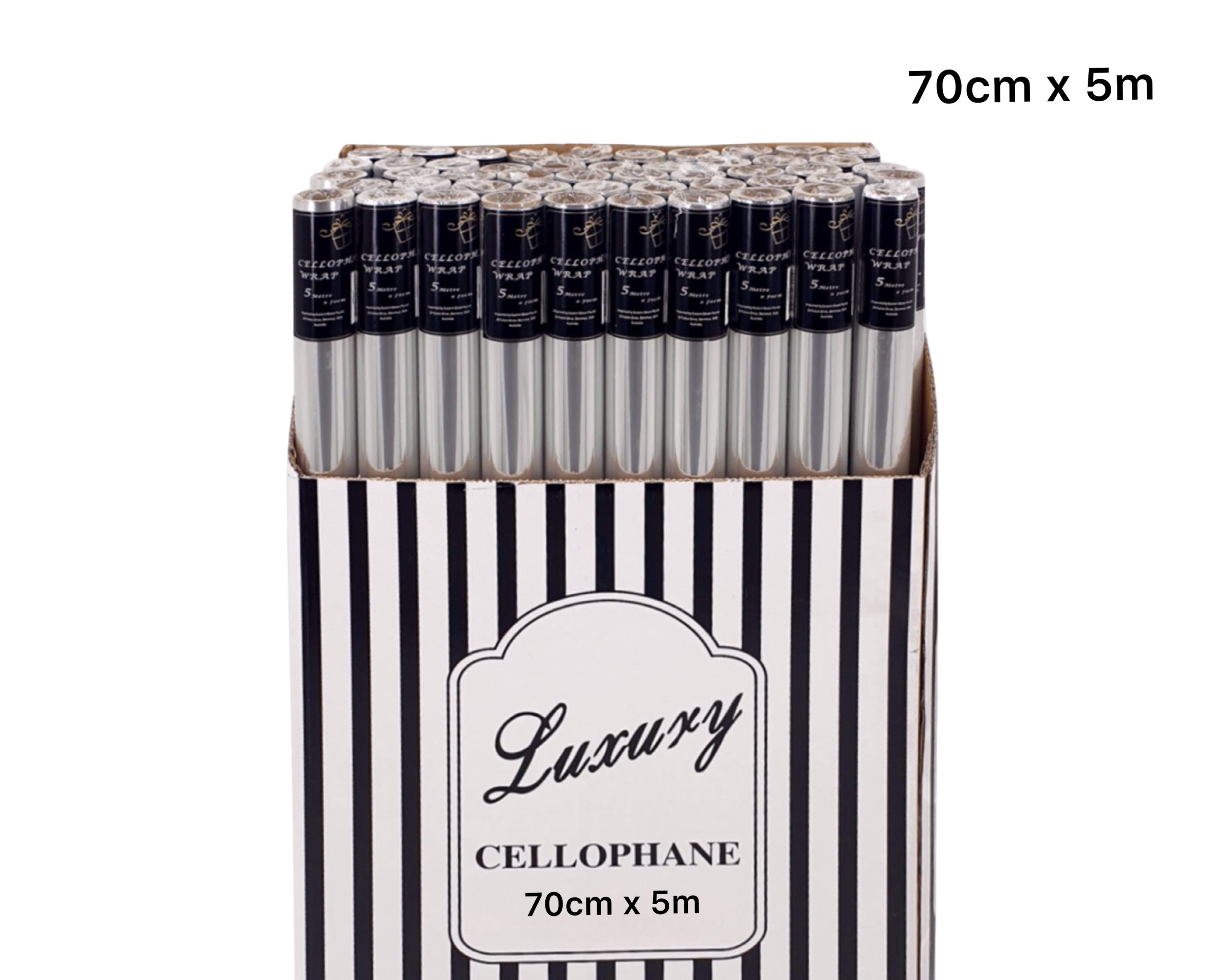 V637-WRP0012-202508260720-00 bulk 50 Cellophane 70cmx5m on 38mm Core - Image 1