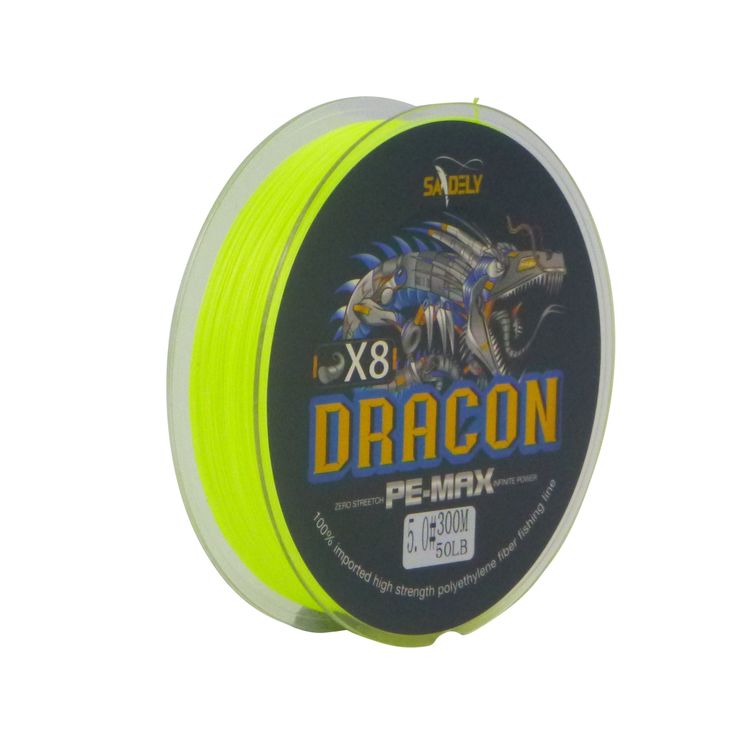 V658-93MC000630105-202507311245-00 Samdely Dracon X8 Braid, Yellow, #2.0, 25lb, 300Mtr - Image 1