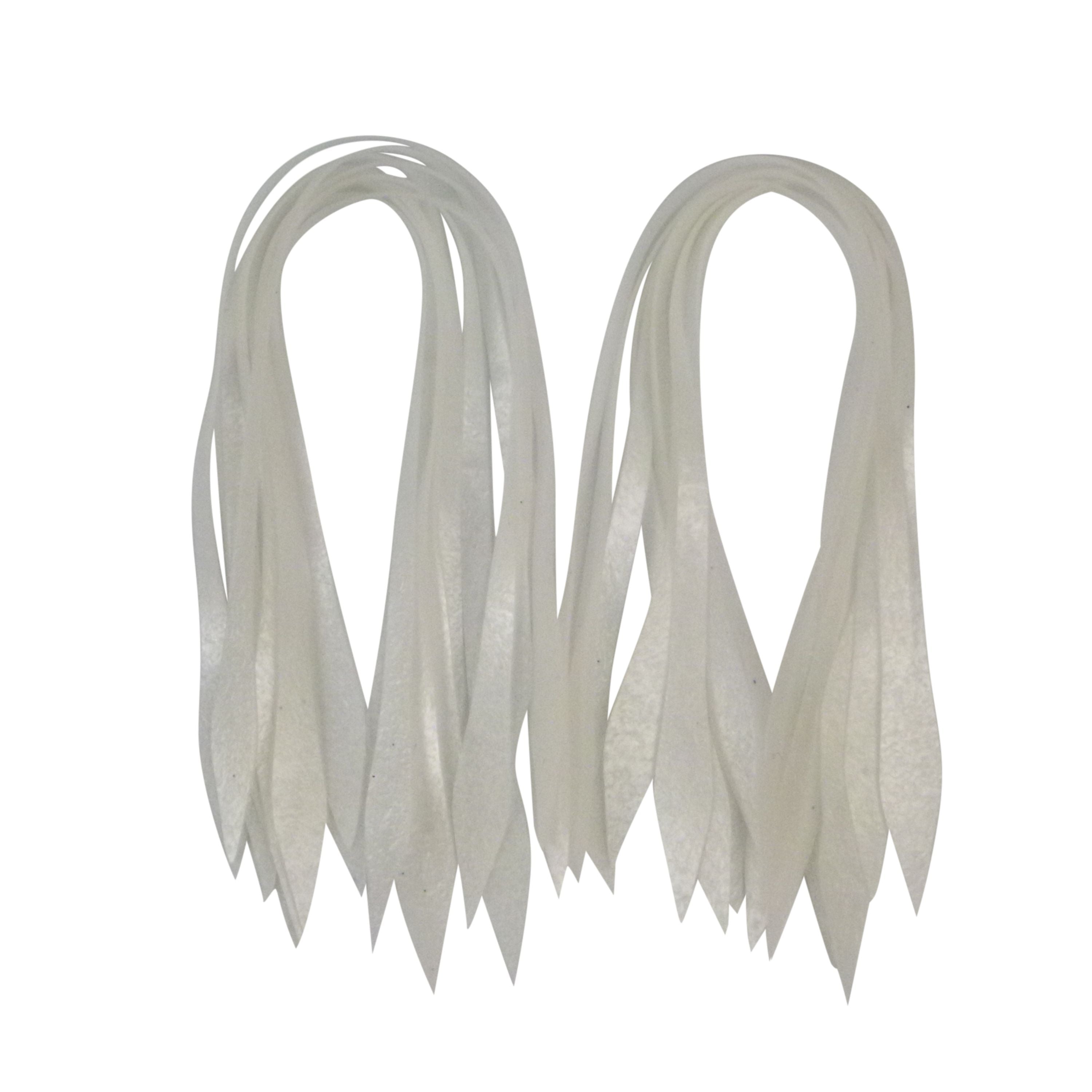 V658-93MC278821011-202507311130-00 Artizan Silicon Lure Tails, Pearl, Pack of 20 - Image 1