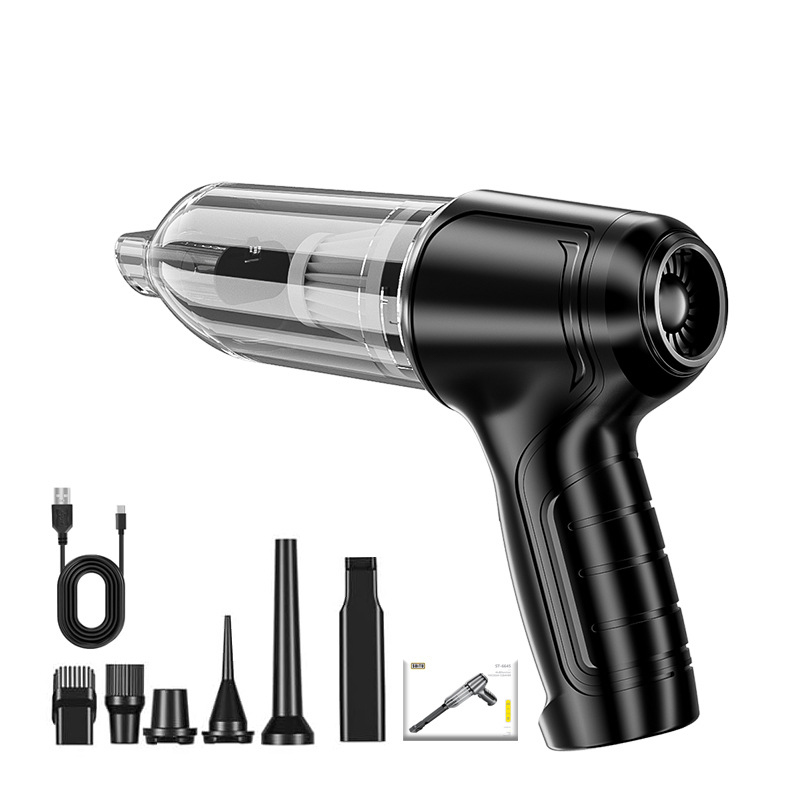 V888-ELOSUNG32835-202507070955-00 Black Powerful 3-in-1 Cordless Handheld Vacuum Cleaner - 12000Pa Suction & Air Duster Blower for Car Home & Office - Image 1