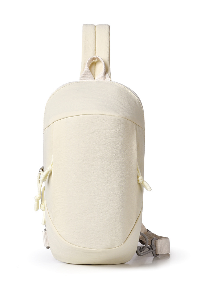 V888-ELOSUNG33955-202509221016-00 Beige Minimalist Anti-Theft Sling Bag for Men & Women - Water-Resistant Crossbody Chest Pack, Fits 9.7-inch Tablet - Image 1